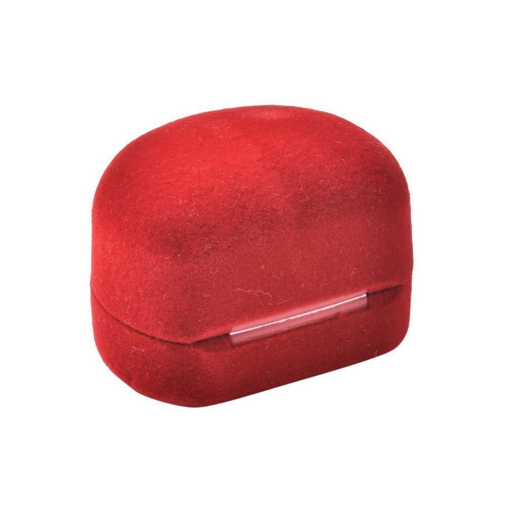Heart Shape Velvet Jewelry Gift Box Red - Picture 6 of 6